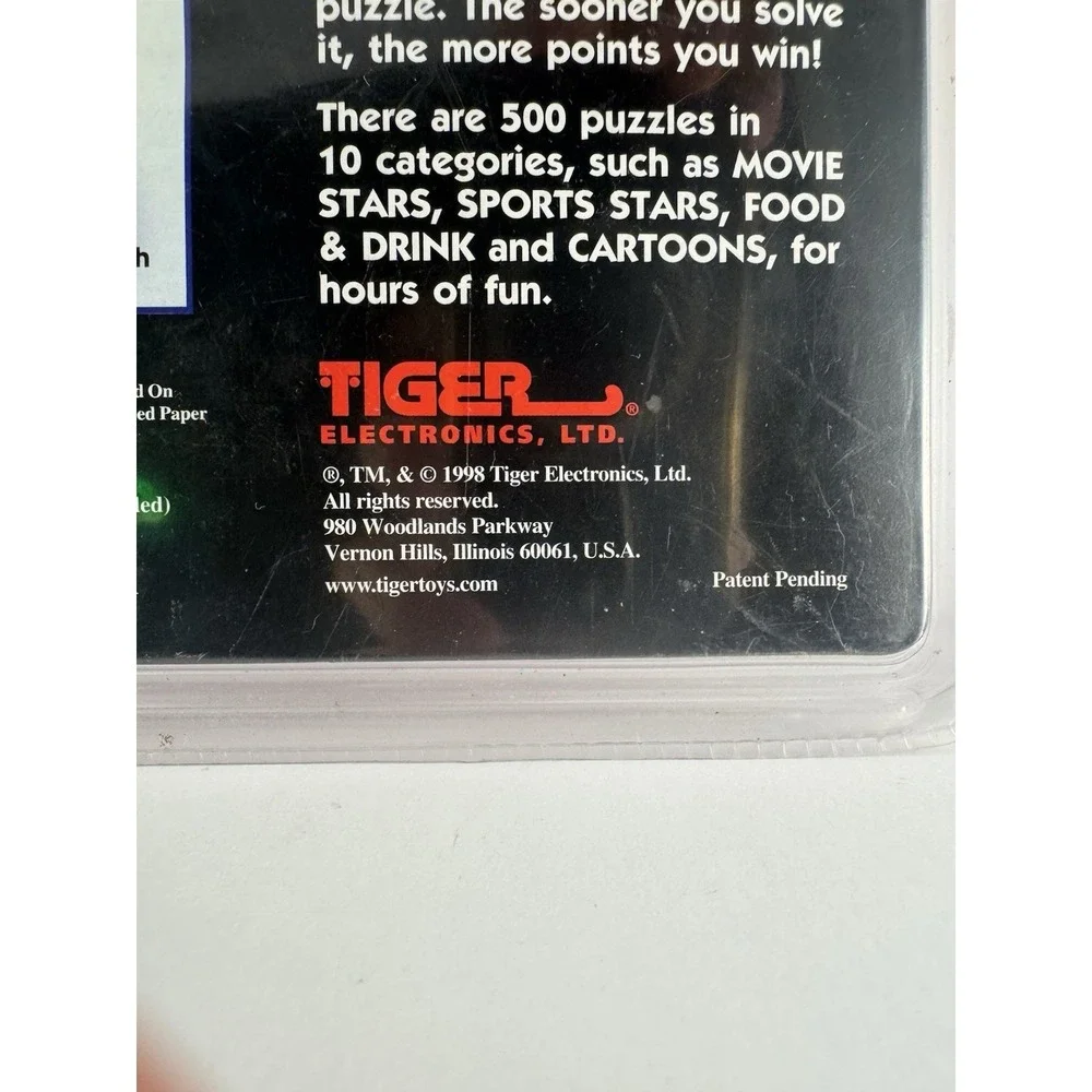 STOP! Hand-Held Electronic Game‎ 1998 Tiger Vintage New Sealed W/ Expansion Card